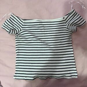 Off the shoulder crop top